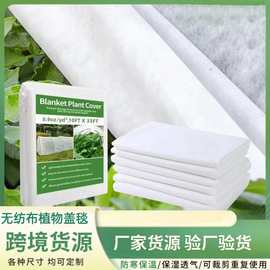 跨境无纺植物防寒布防冻毯园林果蔬越冬保温保湿覆盖植物盖毯