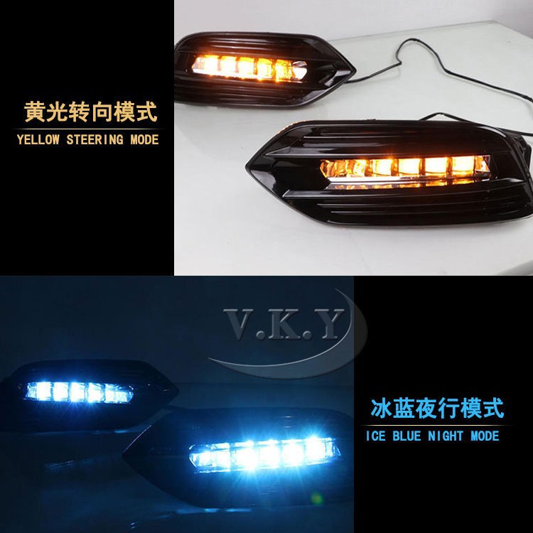 Aplicable a Honda 18 21 nuevo conjunto de lámpara de niebla LED LED renovada lámpara de parachoques delantero diaria