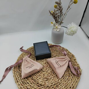 New Satin Jewelry Pouch Storage Bag Drawstring Small Pouch Satin Pouch Packaging Bag Wholesale