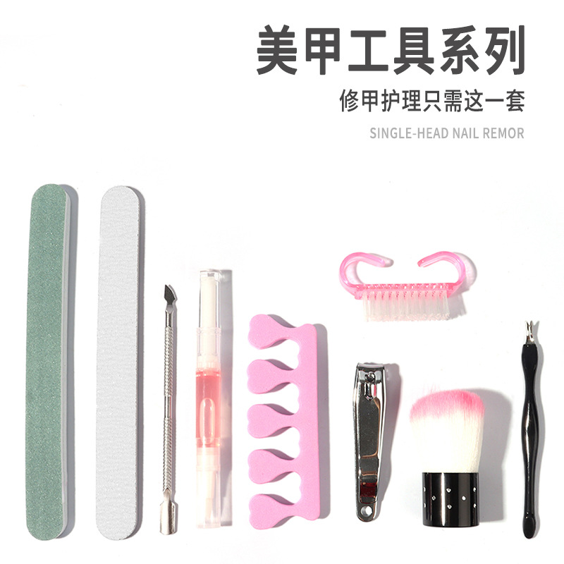 Exfoliating set for manicure for nails