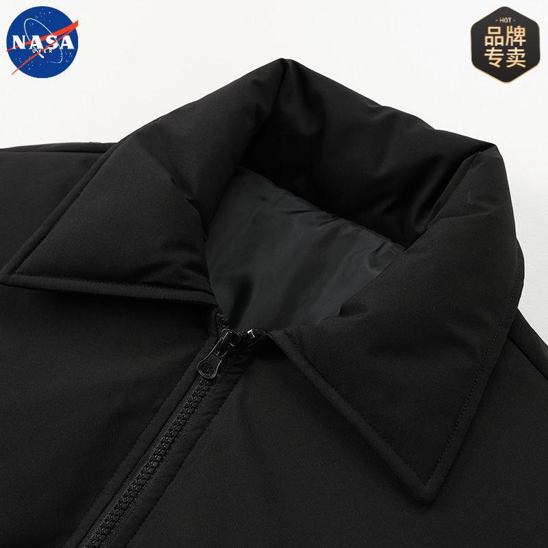 NASA品牌冬季高质量保暖棉衣男士百搭休闲面包服宽松简约棉服外套|undefined