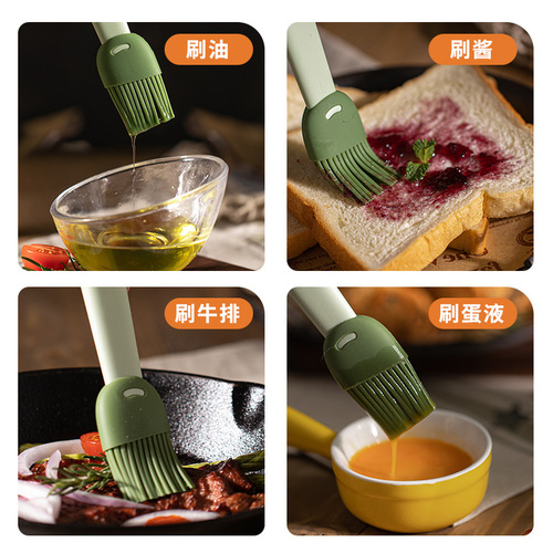 High temperature resistant oil brush kitchen pancake oil brush household non-shedding silicone barbecue baked food edible small brush