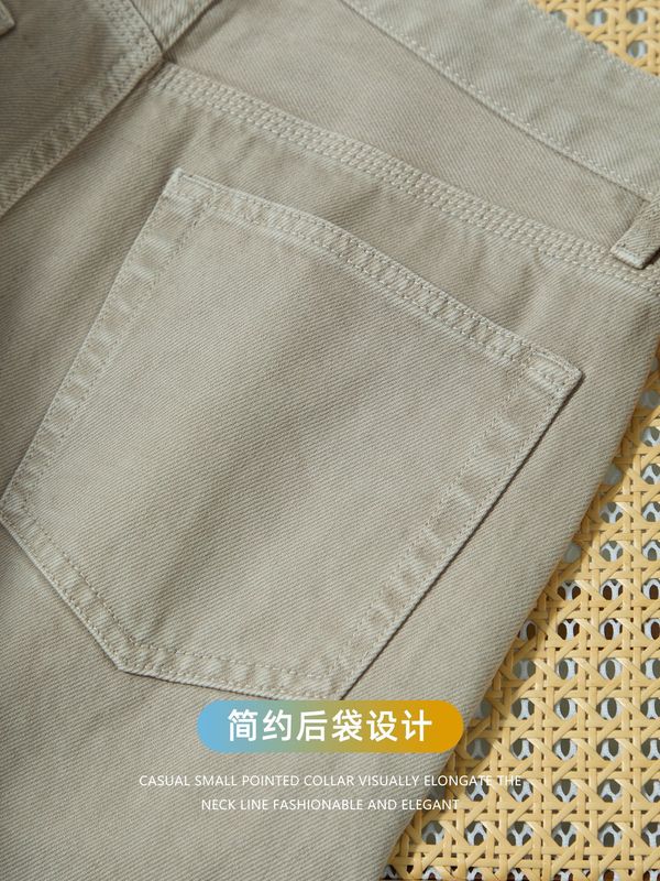 【100%纯棉】天然棉感复古牛仔裤男士秋冬微阔直筒长裤休闲松弛感|undefined