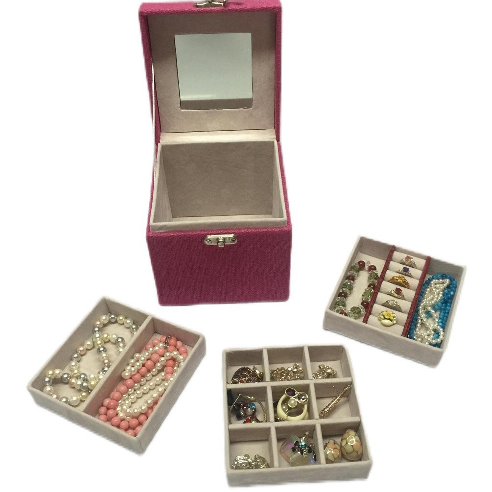 厂家直供锦缎布手镯脚链盒 现货可批发伴手