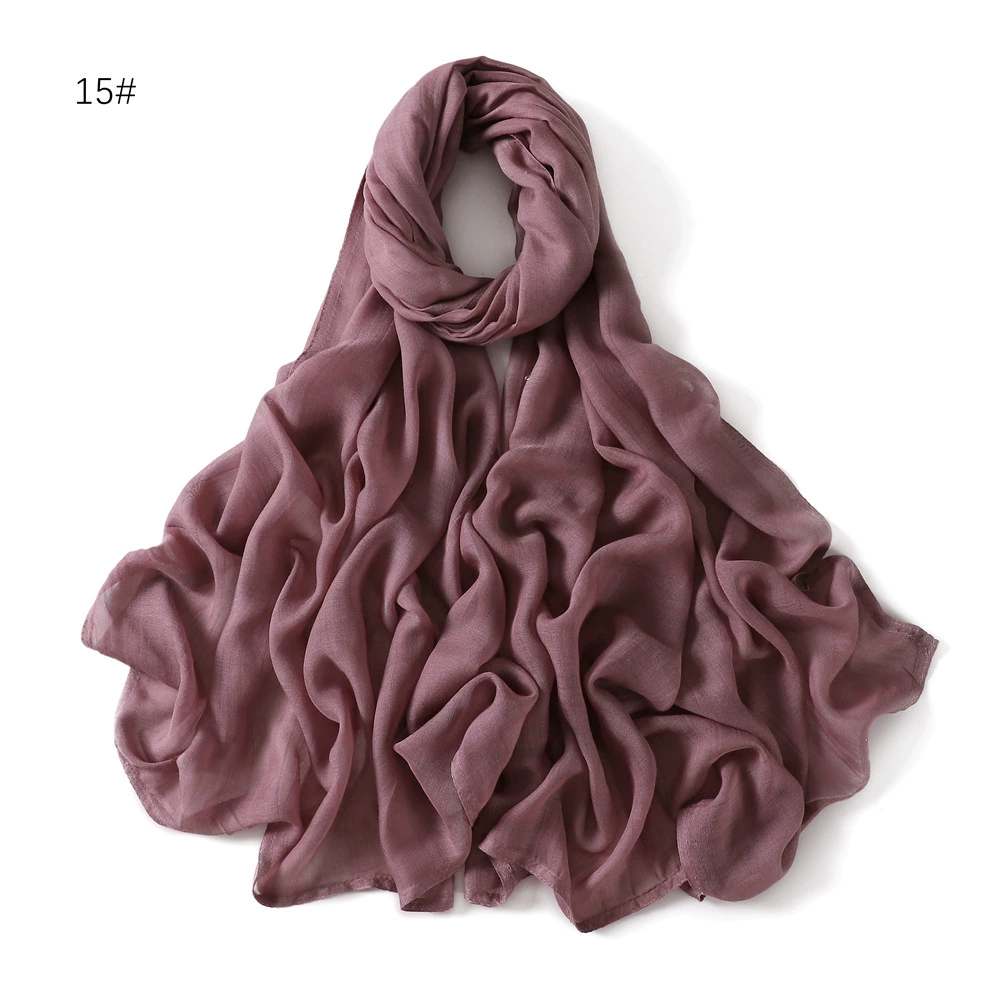 Хорошее ощущение пар rayon однотонный широкий край х/б хлопок лен однотонная малазийская хлопковая длинная косынка головной убор хиджаба