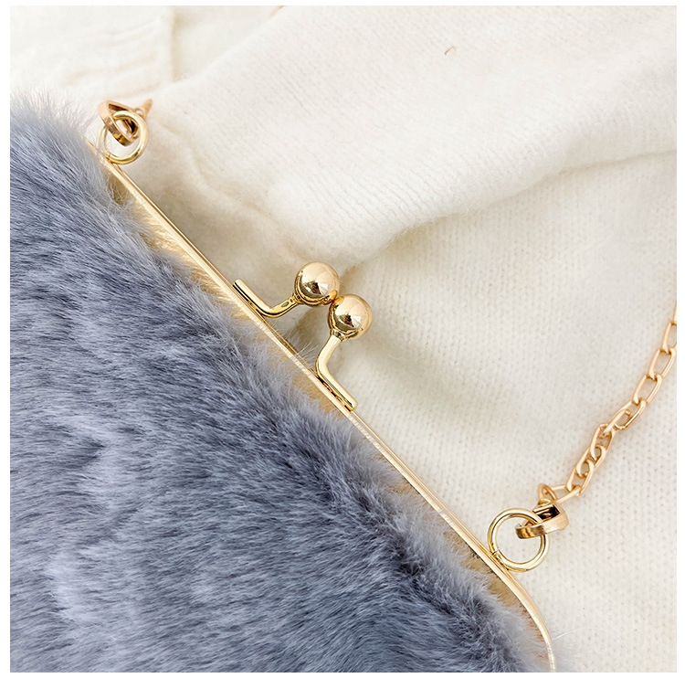 Single-shoulder chain bag, Maomao large-capacity women's bag, new 2022 autumn and winter women's stylish plush hand-held tote bag undefined