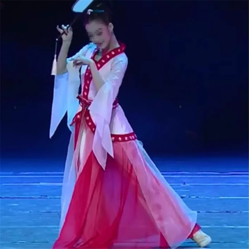 古典舞演出服女望千年剧目舞蹈服古风汉唐舞服装成人飘逸艺考