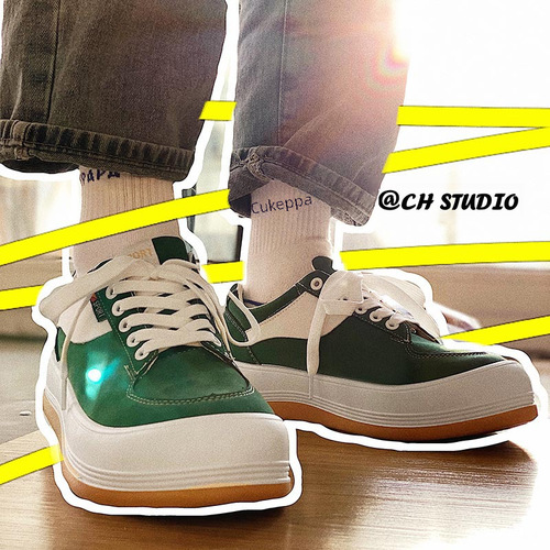 2024 Spring and Autumn New Korean Style Trendy Skate Shoes Harajuku Style Student Casual Shoes for Men and Women Couple Shoes One Piece Dropshipping
