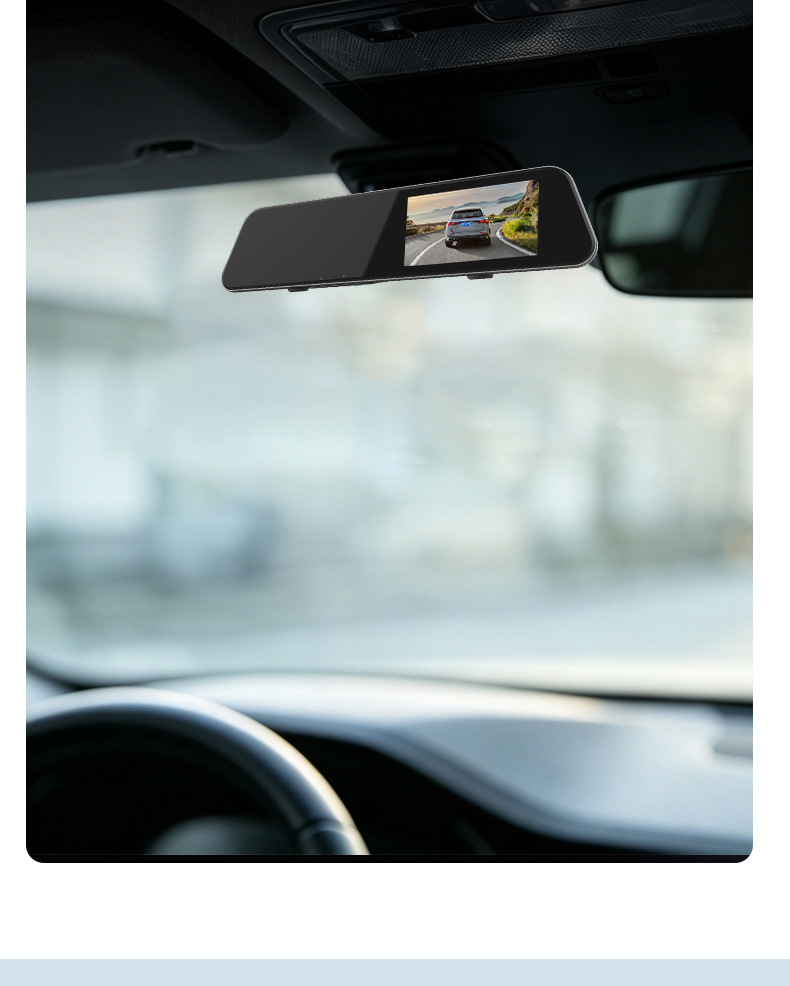 High-definition dashcam 4.2inch with front and rear dual recording and loop recording, a popular export product for 4S stores