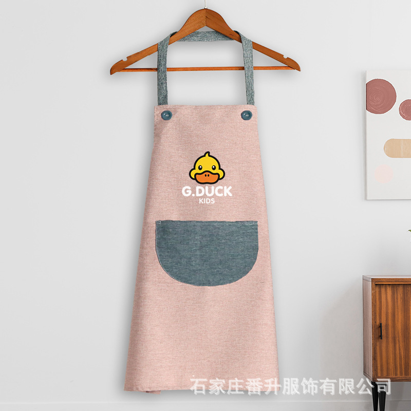 교수형 목 양이온 노란색 오리 편지 핑크