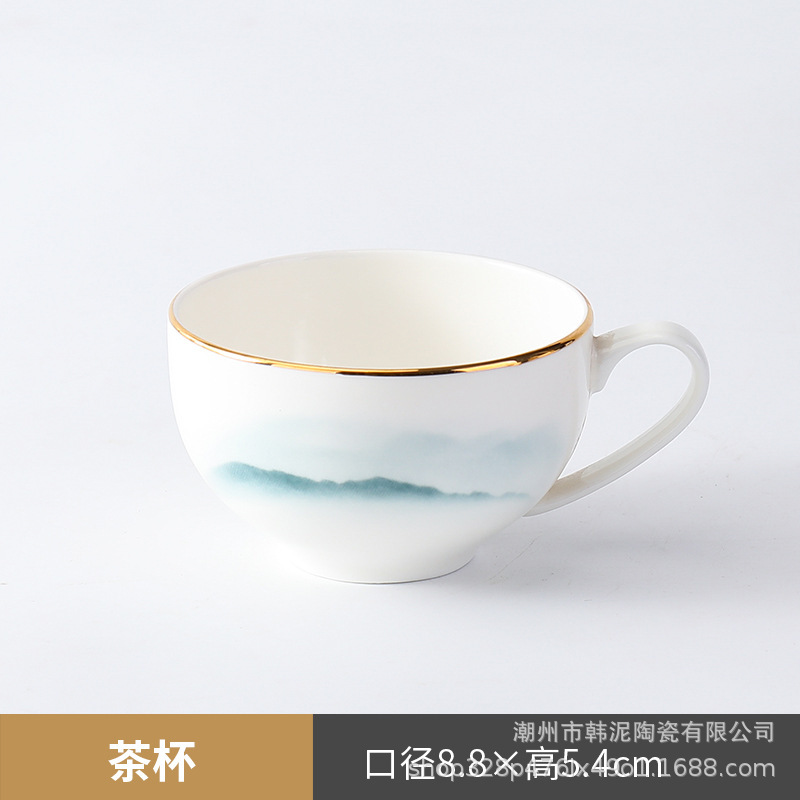 新中国式骨磁器セット食器ホテル陶磁会ホテルプレゼントセット雪山凉亭|undefined