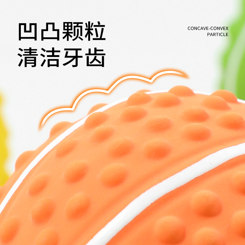 Nueva sonrisa bola de látex juguete sonoro de dientes limpiadores de dientes bola de látex para perros juguetes para perros artículos para mascotas