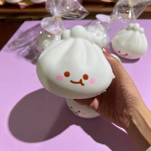 Cartoon soup filling bun slow rebound decompression toy super slow cute explosion with packaging