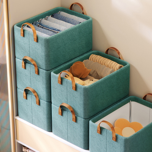 Japanese large capacity foldable stackable thick clothing storage box bedroom clothing storage and organization clothing storage box