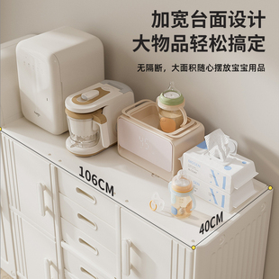 ⊙Children's Toy Storage Cabinet Feeding Table Baby Storage Rack Baby Supplies Storage Rack Wardrobe Space Capsule Storage
