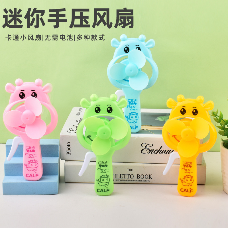 summer cartoon handheld small air fan for students