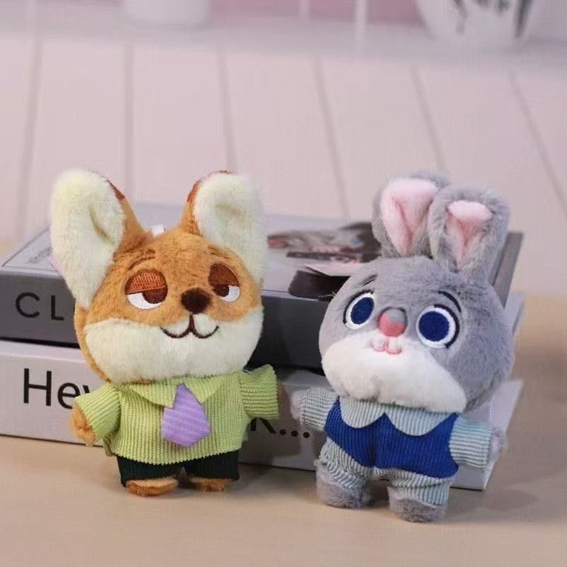 Zootopia Fox Nick Rabbit Judy Plush Toy Backpack Pendant Accessories Ornament Keychain Cartoon Zootopia Fox Nick Rabbit Judy Plush Toy Backpack Pendant Accessories Ornament Keychain Cartoon