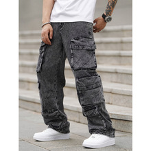 I 35031 Multi pocket cargo jeans ��ڴ���װţ�г���羳