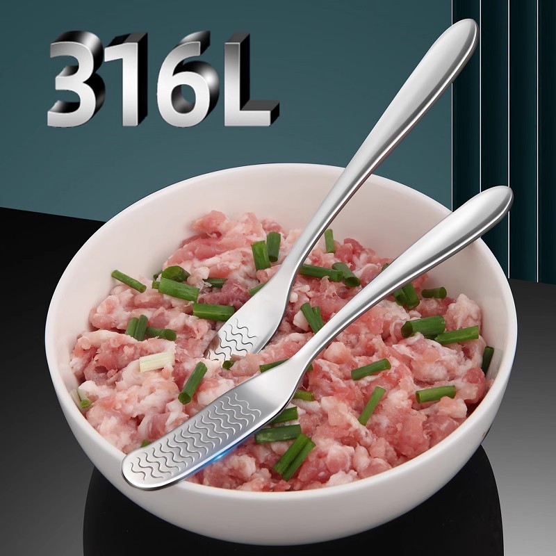 Stainless steel non-slip filling spoon new 316L dumpling and wonton…