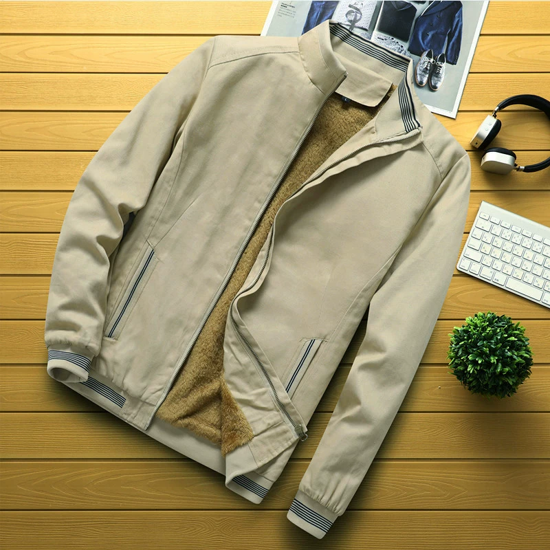 2023 новая трансграничная мужская повседневная флисовая подкладка AliExpress Amazon, молодежная повседневная мужская куртка, выстиранное пальто, мужское
