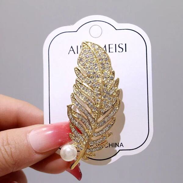 Fashionable universal transparent brooch