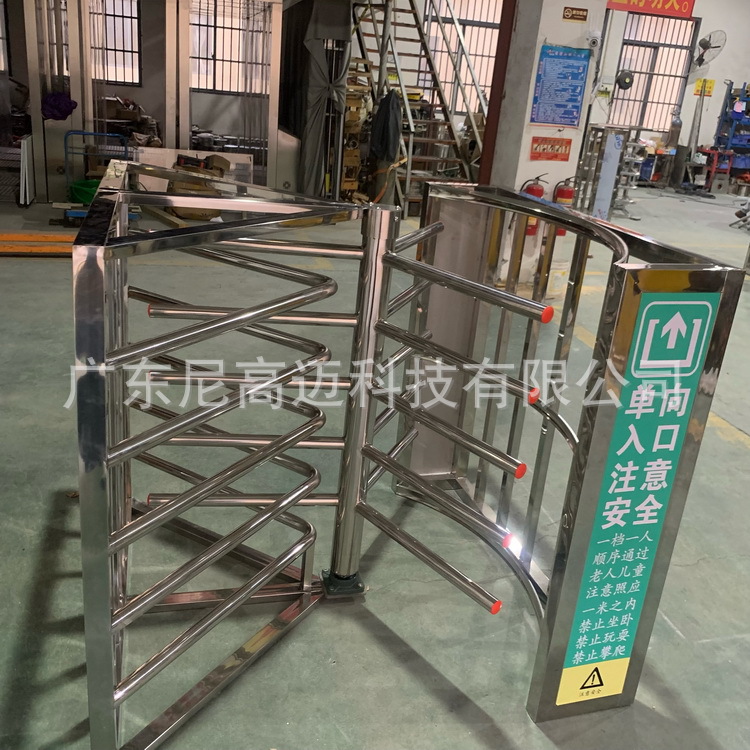 临汾车站景区超市半高手动转闸机 出入口禁行门 游乐园梳状单向门
