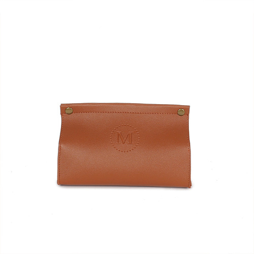 Second hair Nordic leather tissue box living room home creative tissue tube car pvc leather desktop paper box