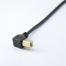 上下弯usb2.0方口打印机数据线上下左右弯头B型90度USB弯头打印线