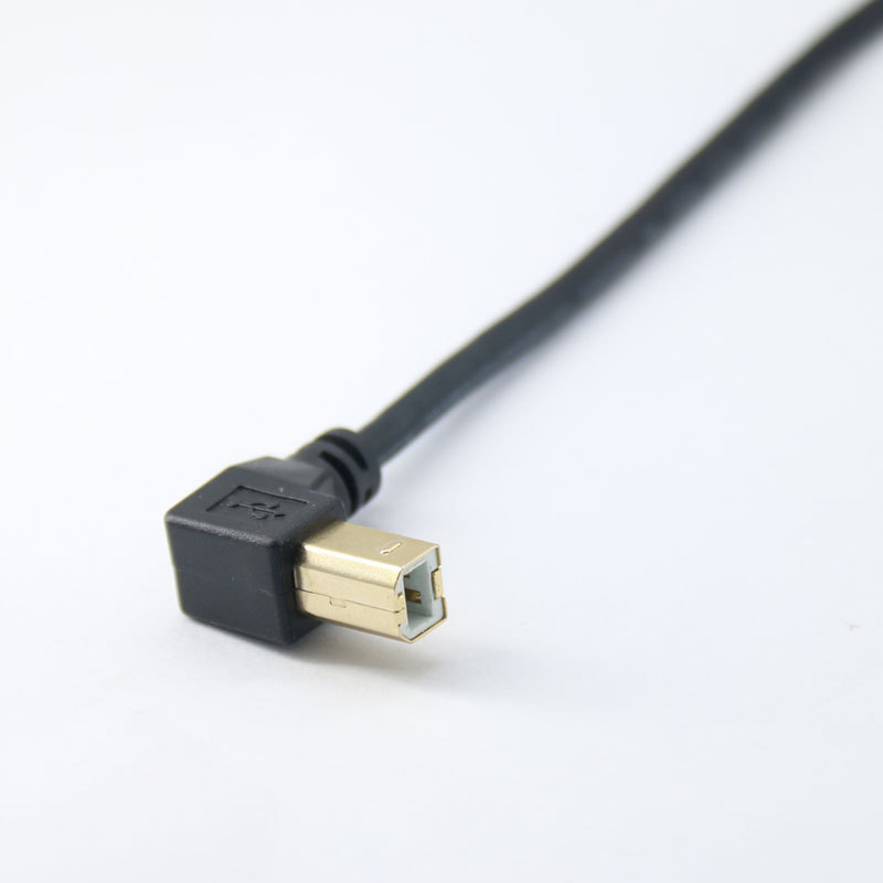 Up and down bending usb2.0 square printer data line up and down left and right elbow B Type 90 degree USB elbow printing line