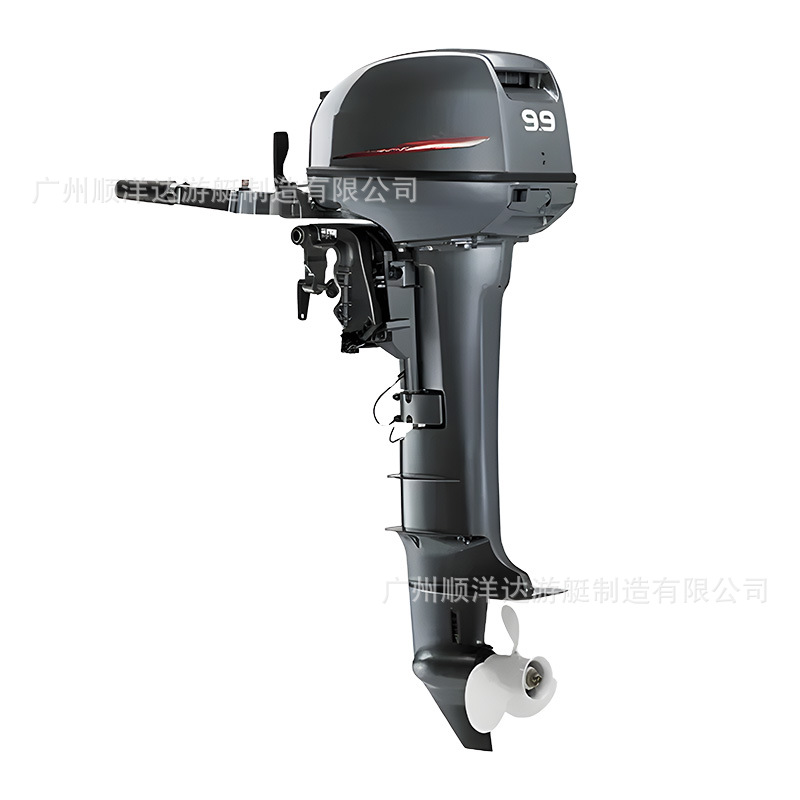 In stock 9.9 horsepower outboard motor, long shaft and short shaft versions, for inflatable boats and fishing boats, outboard propulsion
