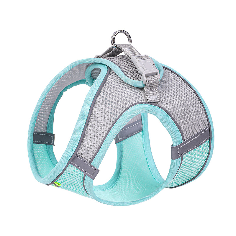 Nueva correa de pecho para mascotas chaleco correa de perro reflectante transpirable cuerda de perro suministros para mascotas al por mayor en stock