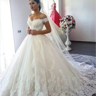 Cross-Border Large Size Tail Wedding Dress 2025 New White Wedding Dress to Cover Belly for Pregnant Women Aliexpress Large Size Wedding Dress