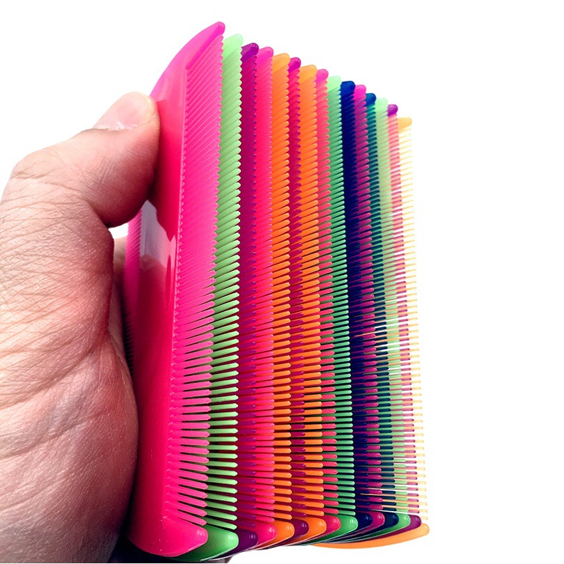 Cross-Border Plastic Double-Sided Comb Pet Fine-Toothed Comb Flea Comb Cat and Dog Cleaning Supplies