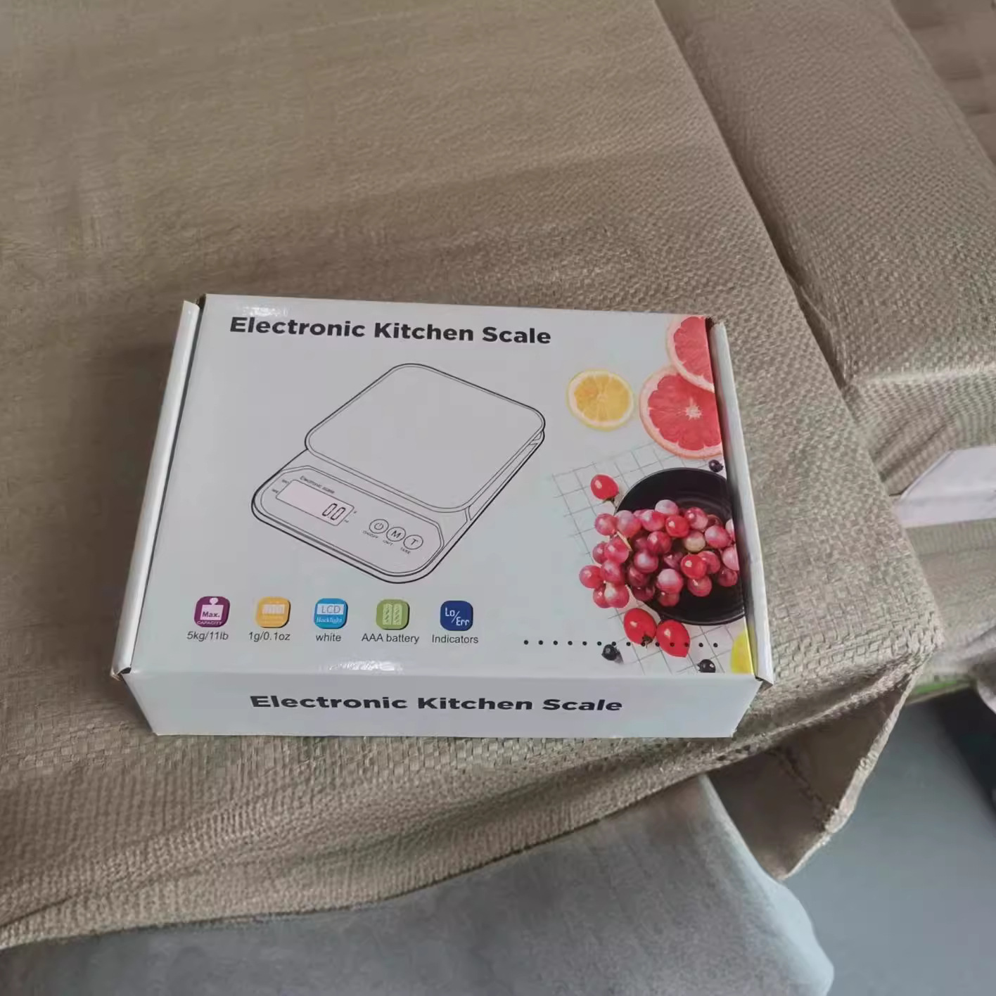 2024 nueva báscula de cocina báscula electrónica 7KG / 1G báscula de panadería báscula de gramo báscula de comercio exterior