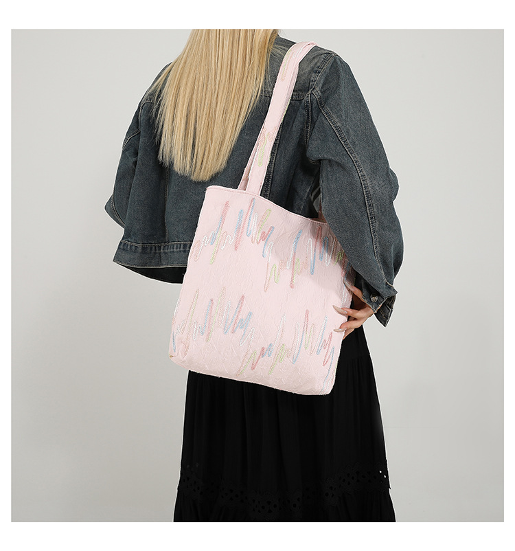 Casual and simple commuter underarm bag, large-capacity tote bag, new autumn 2024 fashion and niche single-shoulder crossbody bag undefined