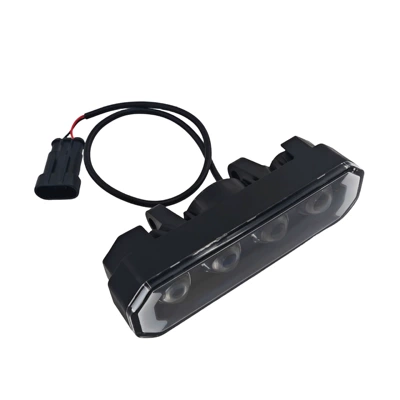 Suitable for Heybike Villain electric off-road motorcycle original front headlight assembly replacement parts (Motorcycle headlights, headlights) - black-villain-front-headlight-with-headlight-bracket-and-screws