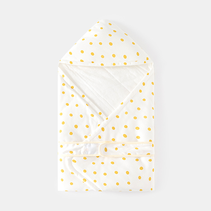 옐로우 퀼팅 도트 퀼트 90*90cm