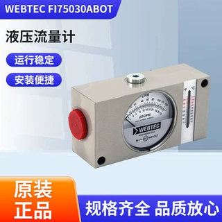 WEBTEC FI75030ABOT 液压流量计 工业流量指示器黄铜液压油水流量