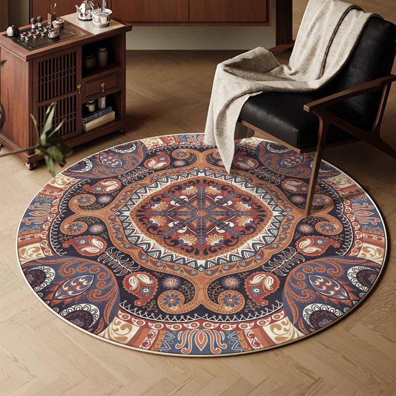 Alfombra de cachemira retro transfronteriza sala de estar sofá mantas de mesa de té mantas domésticas resistentes a la suciedad y al desgaste mantas de cama de dormitorio