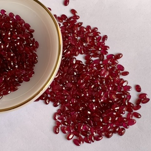 Wholesale natural pigeon hemoglobin 3*5mm oval bare stone ring