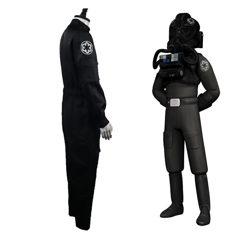 スターウォーズ帝国ネクタイ戦闘機パイロットコスプレ衣装飛行服501ユニフォーム|undefined