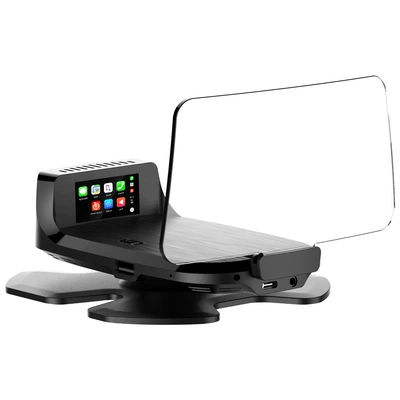 The Accessories Are Not the Main Unit; This Device Uses a Carplay Accessory, Obd Cable, Remote Control, Base, Head-Up Display, and Is Suitable for Use in Vehicles (Vehicle HUD)