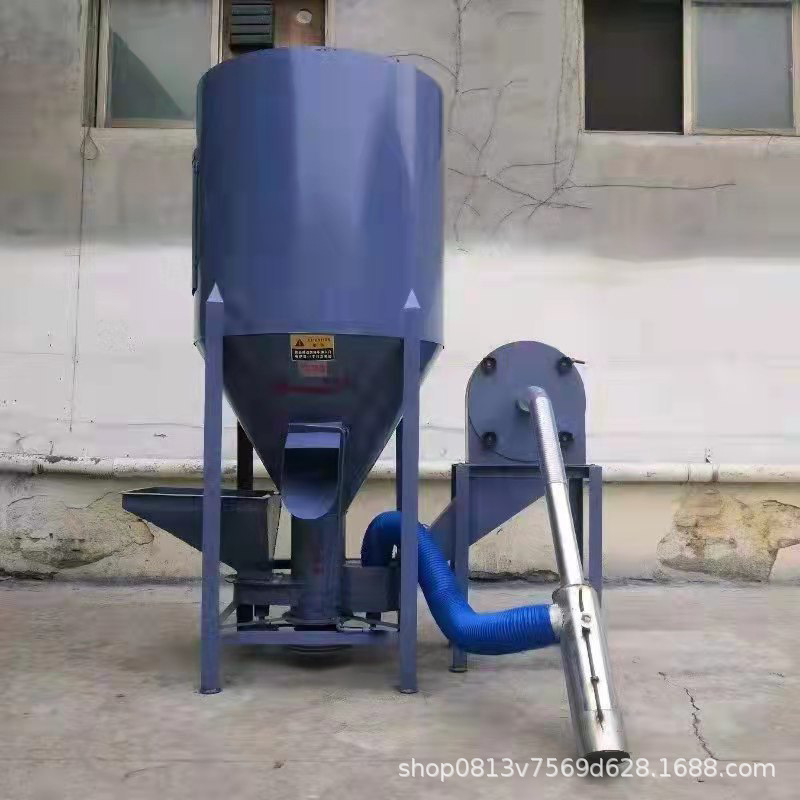 doméstico 300kg 500kg 1000kg vertical sin polvo mezclador de alimentación pulverizador todo en uno cría alimentador