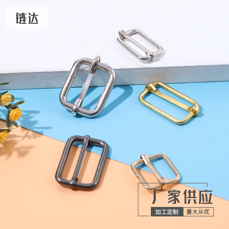 现货金属D扣半圆环方扣三挡口子扣蛋扣椭圆环三角拉芯调节扣铁环-阿里巴巴