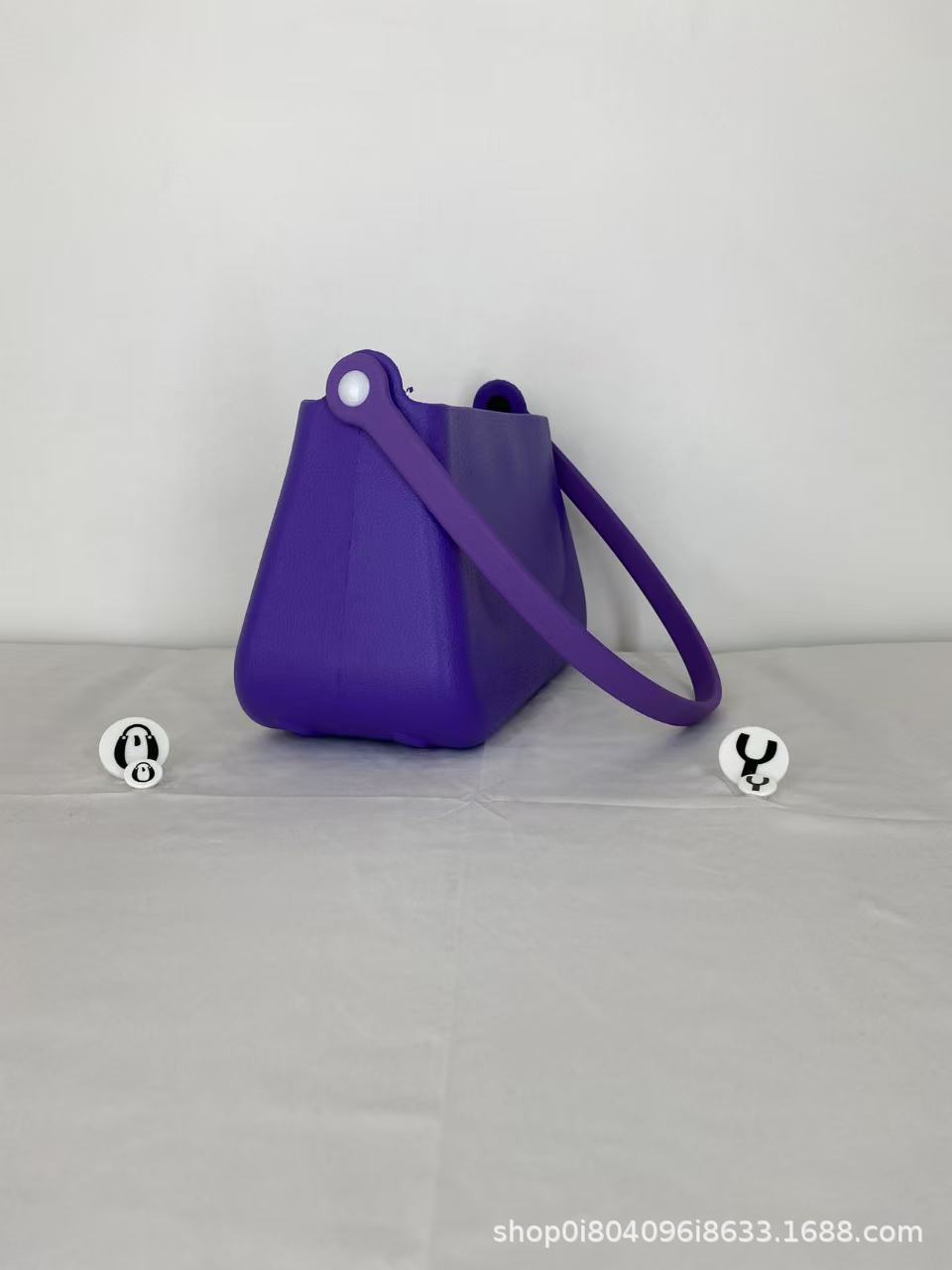 EVA Handtasche mit Tragegriff, Trend-Kosmetiktasche mit Lochdesign, Schultertasche, DIY-fähig, Cartoon-Zubehör, Umhängetasche, Lagerbestand verfügbar