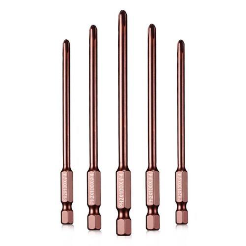Electric screwdriver bit PH1, extended wind tip, strong magnetic electric hand drill, single head cross bit, screwdriver bit PH2