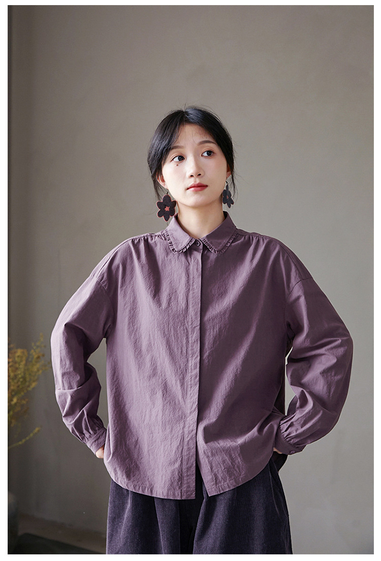 トップス EXODUS LAME VELVET SHIRTS D-PURPLE Patterned velvet shirt var violet | Calliope