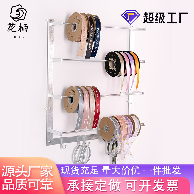 Flor de acrílico embalaje cinta rack transparente impermeable almacenamiento cinta caja decorativa simple todo partido caja de la cinta al por mayor