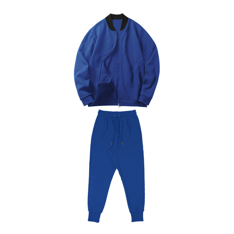 700g Weight Long Sleeve Sleeve Length Cotton Blend, Polyester Fabric Type Pants Sets Sets Type 2 Pieces Set Quantity Casual Occasion Collarless Neckline Regular Fit Fit Type Solid Color Pattern Spring, Autumn Season Men's Gender Simple Style Style Casual Men's Simple Style Solid Color Cotton Blend Polyester Pants Sets 9