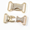 Metal buckle with clasp, belt, bag, card holder, trend clothing, decorations, 25mm, wholesale